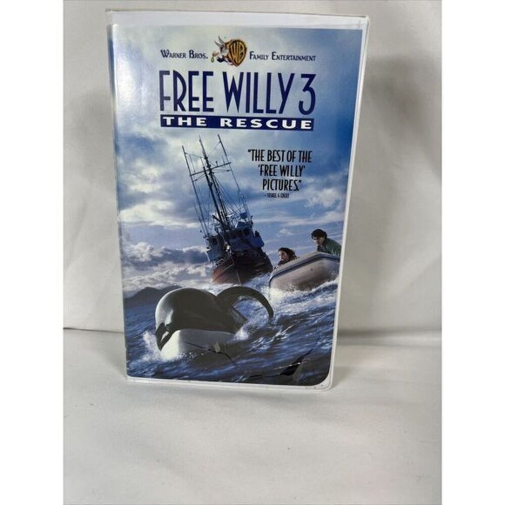 Free Willy 3: The Rescue (VHS,‎ 1997, Clamshell)